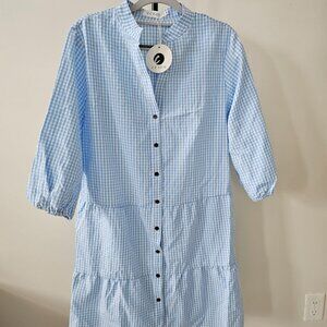 CCTOO. Dress. Size M. Color: blue and white NWT